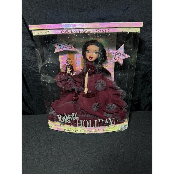 Vintage Bratz Series 1 Holiday Katia Doll NIB 1st Edition Exclusive Ornament